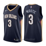Maglia New Orleans Pelicans Nikola Mirotic NO 3 Icon 2017-18 Blu