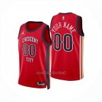 Maglia New Orleans Pelicans Personalizzate Statement 2024-25 Rosso