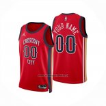 Maglia New Orleans Pelicans Personalizzate Statement 2024-25 Rosso