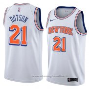 Maglia New York Knicks Damyean Dotson NO 21 Statement 2018 Bianco