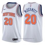 Maglia New York Knicks Doug McDermott NO 20 Statement 2017-18 Bianco