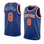 Maglia New York Knicks Mario Hezonja NO 8 Icon 2018 Blu
