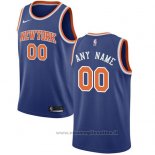 Maglia New York Knicks Personalizzate 17-18 Blu