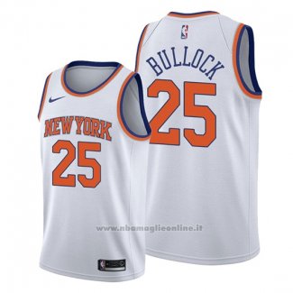 Maglia New York Knicks Reggie Bullock NO 25 Association Bianco2