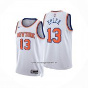 Maglia New York Knicks Tyler Kolek No 13 Association 2025-26 Bianco