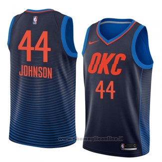 Maglia Oklahoma City Thunder Dakari Johnson NO 44 Statement 2018 Blu