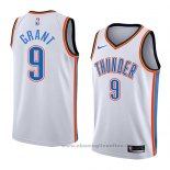 Maglia Oklahoma City Thunder Jerami Grant NO 9 Association 2018 Bianco