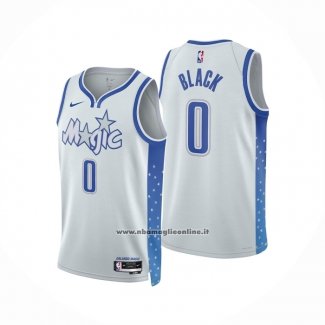 Maglia Orlando Magic Anthony Black No 0 Citta 2025-26 Bianco
