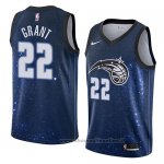 Maglia Orlando Magic Jerian Grant NO 22 Citta 2018 Blu
