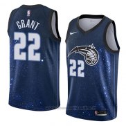 Maglia Orlando Magic Jerian Grant NO 22 Citta 2018 Blu