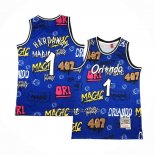 Maglia Orlando Magic Penny Hardaway #1 Slap Sticker Mitchell & Ness 1994-95 Blu