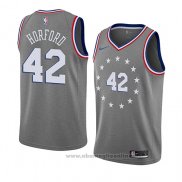 Maglia Philadelphia 76ers Al Horford NO 42 Citta 2019-20 Grigio