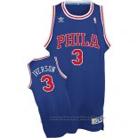 Maglia Philadelphia 76ers Allen Iverson NO 3 Throwback Blu