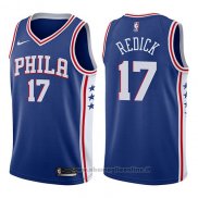 Maglia Philadelphia 76ers JJ Redick NO 17 Swingman Icon 2017-18 Blu