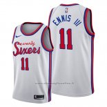 Maglia Philadelphia 76ers James Ennis III NO 11 Classic 2019-20 Bianco