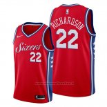 Maglia Philadelphia 76ers Malachi Richardson NO 22 Statement Rosso