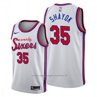 Maglia Philadelphia 76ers Marial Shayok NO 35 Classic 2019-20 Bianco