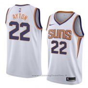 Maglia Phoenix Suns Deandre Ayton NO 22 Association 2017-18 Bianco