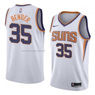 Maglia Phoenix Suns Dragan Bender NO 35 Association 2018 Bianco