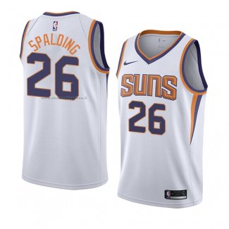 Maglia Phoenix Suns Knicks Ray Spalding NO 26 Association 2018 Bianco