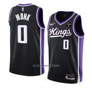 Maglia Sacramento Kings Malik Monk #0 Icon 2023-24 Nero