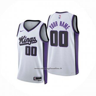 Maglia Sacramento Kings Personalizzate Association 2024-25 Bianco