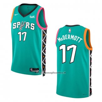 Maglia San Antonio Spurs Doug Mcdermott #17 Citta 2022-23 Verde