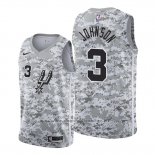 Maglia San Antonio Spurs Keldon Johnson NO 3 Earned 2019-20 Camuffamento