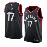 Maglia Toronto Raptors Jeremy Lin NO 17 Statement 2018 Nero