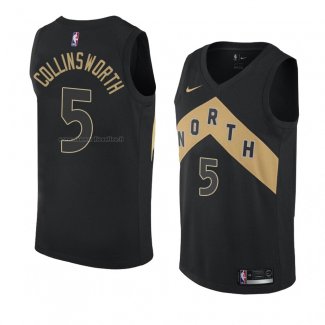 Maglia Toronto Raptors Kyle Collinsworth NO 5 Citta 2018 Nero