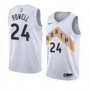 Maglia Toronto Raptors Norman Powell NO 24 Citta 2018 Bianco