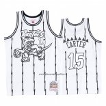 Maglia Toronto Raptors Vince Carter #15 Concord Collection Hardwood Classics Bianco Nero