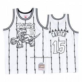 Maglia Toronto Raptors Vince Carter #15 Concord Collection Hardwood Classics Bianco Nero