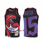 Maglia Toronto Raptors Vince Carter #15 Mitchell & Ness Big Face Nero