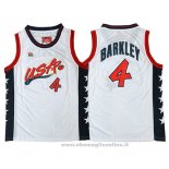 Maglia USA 1996 Charles Barkley NO 4 Bianco