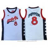 Maglia USA 1996 Scottie Pippen NO 8 Bianco