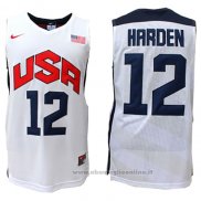 Maglia USA 2012 James Harden NO 12 Bianco