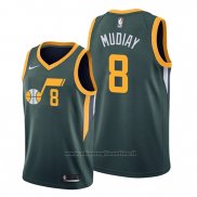 Maglia Utah Jazz Emmanuel Mudiay NO 8 Earned Verde