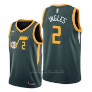 Maglia Utah Jazz Joe Ingles NO 2 Earned Edition Verde