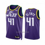 Maglia Utah Jazz Kelly Olynyk #41 Classic 2023-24 Viola