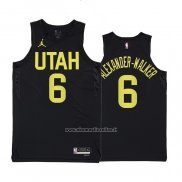 Maglia Utah Jazz Nickeil Alexander-Walker #6 Statement 2022-23 Nero