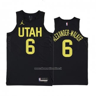 Maglia Utah Jazz Nickeil Alexander-Walker #6 Statement 2022-23 Nero