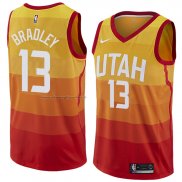 Maglia Utah Jazz Tony Bradley NO 13 Citta 2018 Giallo
