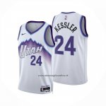 Maglia Utah Jazz Walker Kessler No 24 Association 2025-26 Bianco
