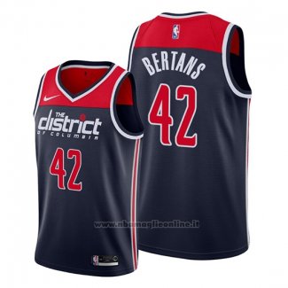 Maglia Washington Wizards Davis Bertans NO 42 Statement Edition Blu