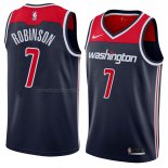 Maglia Washington Wizards Devin Robinson NO 7 Statement 2018 Nero