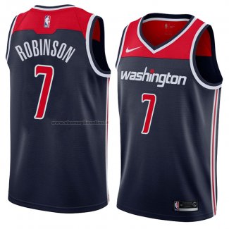 Maglia Washington Wizards Devin Robinson NO 7 Statement 2018 Nero