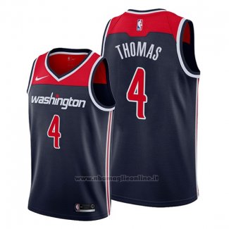 Maglia Washington Wizards Isaiah Thomas NO 4 Statement Blu