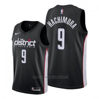 Maglia Washington Wizards Rui Hachimura NO 9 Citta 2019-20 Nero