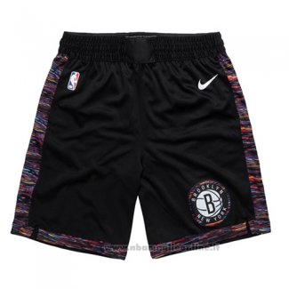 Pantaloncini Brooklyn Nets Citta 2019 Nero